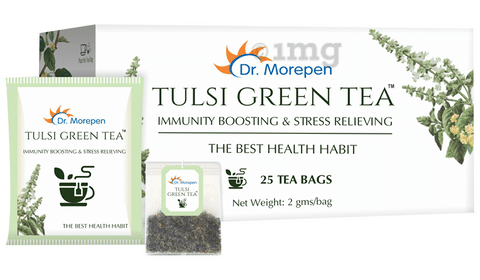 Dr. Morepen Tulsi Green Tea Bag (2gm Each)
