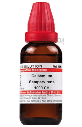 Dr Willmar Schwabe Germany Gelsemium Sempervirens Dilution 1000 CH
