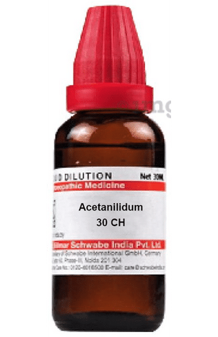 Dr Willmar Schwabe India Acetanilidum Dilution 30 CH