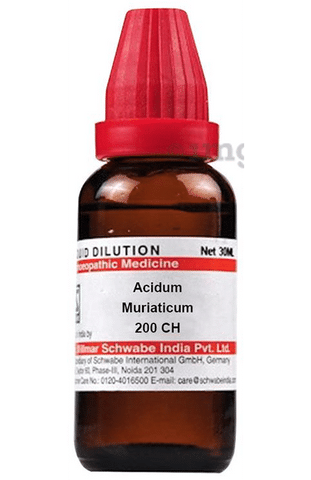 Dr Willmar Schwabe India Acidum Muriaticum Dilution 200 CH