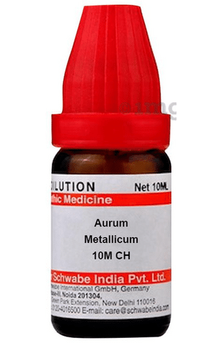 Dr Willmar Schwabe India Aurum Metallicum Dilution 10M CH