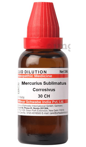 Dr Willmar Schwabe India Mercurius Sublimatus Corrosivus Dilution 30 CH