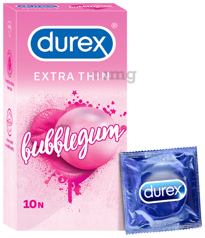 Durex Extra Thin Condom Bubblegum