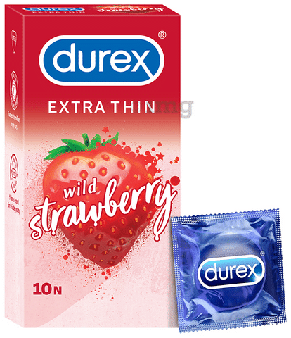 Durex Extra Thin Condom Wild Strawberry