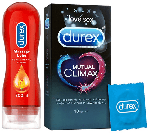 Durex Honeymoon Pack (Mutual Climax Condoms + Sensual Lube)