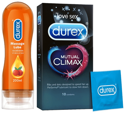 Durex Honeymoon Pack (Mutual Climax Condoms + Stimulating Lube)