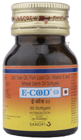 E-COD Omega Vitamin E Softgels