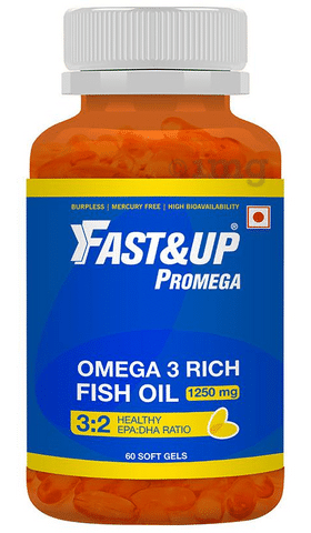 Fast&Up Promega 1250mg Omega 3 Soft Gels Chocolate