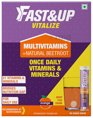 Fast&Up Vitalize Multivitamin Effervescent Tablet Orange