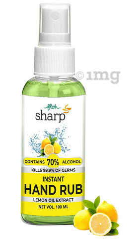FLOH Sharp Instant Hand Rub Sanitizer (100ml Each) Lemon Oil Extract