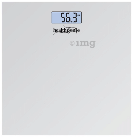 Healthgenie 3376 Electronic Digital Weighing Machine Silver