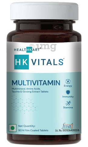 HealthKart HK Vitals Multivitamin Multimineral, Amino Acids ,Taurine & Ginseng Extract Tablet