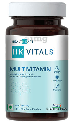 HealthKart HK Vitals Multivitamin Multimineral, Amino Acids ,Taurine & Ginseng Extract Tablet