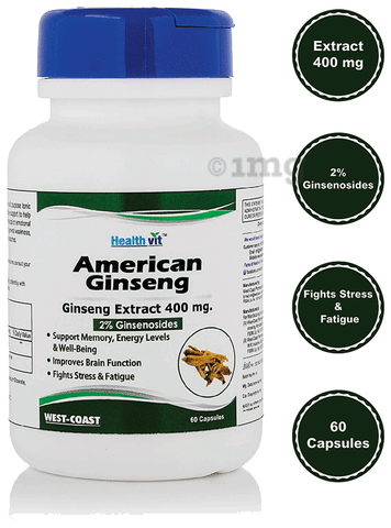 HealthVit American Ginseng Extract 400mg Capsule