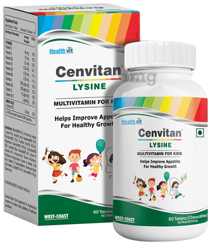 HealthVit Cenvitan Lysine Multivitamin & Multimineral For Kids