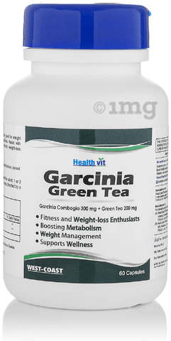 HealthVit Garcinia Green Tea 500mg Capsule
