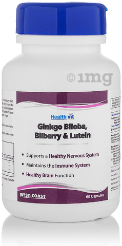 HealthVit Ginkgo Biloba, Bilberry & Lutein Capsule