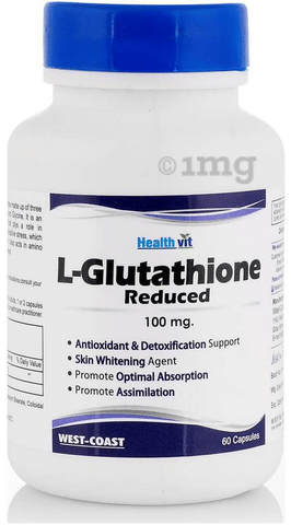 HealthVit L-Glutathione Reduced 100mg Capsule