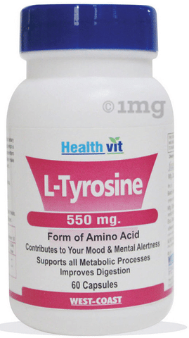 HealthVit L- Tyrosine 550mg Capsule