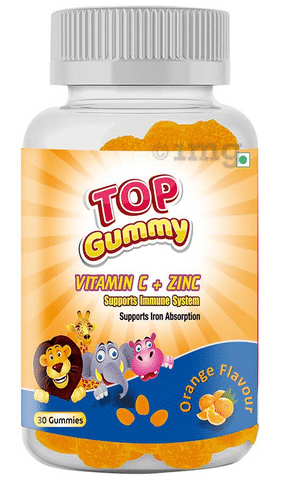HealthVit Top Gummy Vitamin C + Zinc Orange