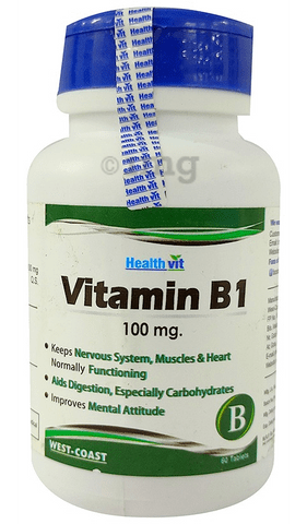 HealthVit Vitamin B1 100mg Tablet