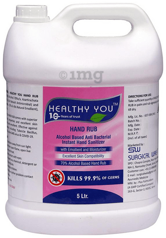Healthy You Hand Rub Sanitizer Pink