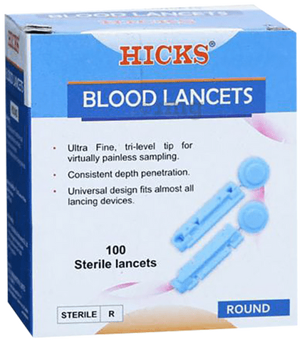 Hicks Round Blood Sterile Lancets