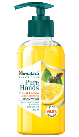 Himalaya Personal Care Pure Hands Hand Wash Tulsi & Lemon Deep Cleansing