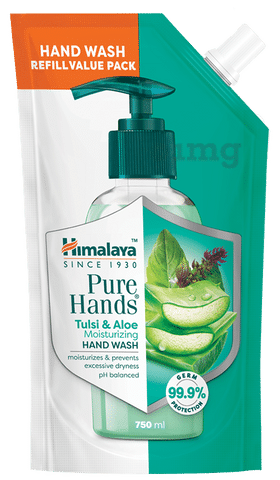 Himalaya Personal Care Tulsi & Aloe Moisturizing Pure Hands Hand Wash Refill Pack