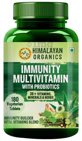 Himalayan Organics Immunity Multivitamin with Probiotics Vegetarian Tablet