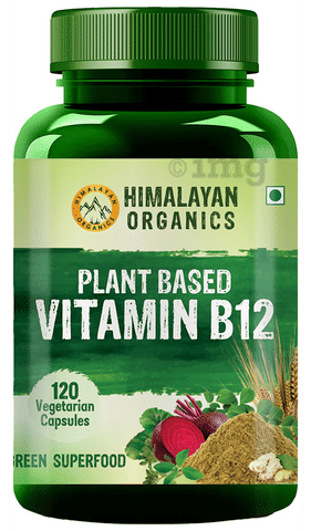 Himalayan Organics Organic B12 500mg Vegetarian Capsule