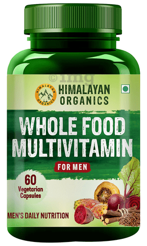 Himalayan Organics Whole Food Multivitamin for Men Vegetarian Capsule