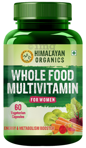 Himalayan Organics Whole Food Multivitamin for Women Vegetarian Capsule