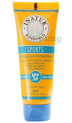 Inatur Sports SPF 50 Sunshield Sun Protection Lotion