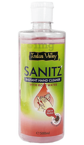 Indus Valley Sanitz Instant Hand Cleaner Sanitizer with Rose Water