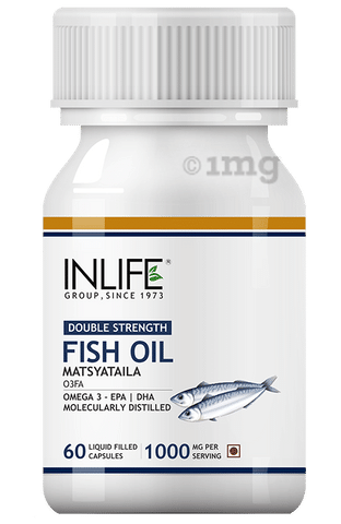 Buy Inlife Fish Oil Omega 3,1000mg Capsule Online, View Uses, Review,  Price, Composition | SecondMedic