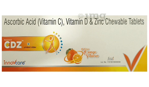 Innovcare's CDZ Chewable Tablet Delicious Orange