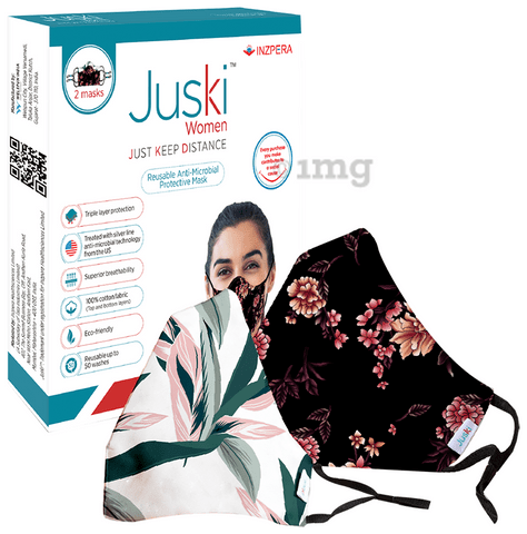 Juski Reusable Anti-Microbial Protective Mask for Women