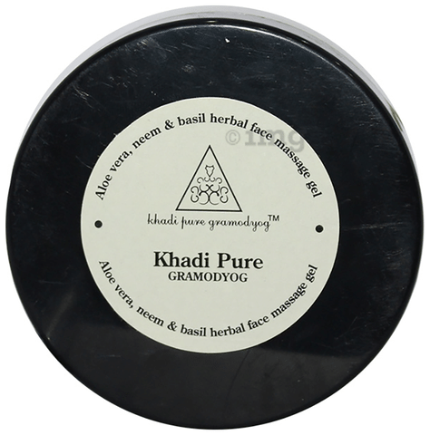 Khadi Pure Herbal Aloe Vera, Neem & Basil Face Massage Gel