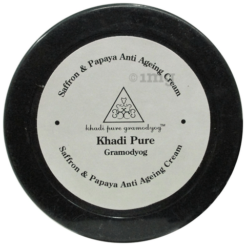 Khadi Pure Herbal Saffron & Papaya Anti Ageing Cream with Sheabutter