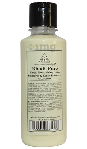 Khadi Pure Herbal Sandalwood, Kesar & Aloevera Moisturising Lotion