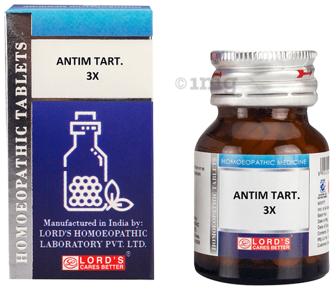 Lord's Antim Tart Trituration Tablet 3X