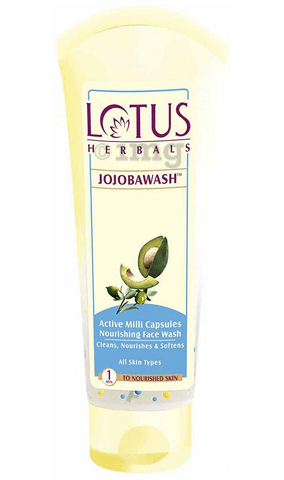 Lotus Herbals Jojobawash Active Milli Capsules Nourishing Face Wash