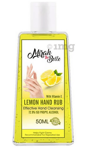 Mirah Belle Hand Rub Sanitizer (50ml Each) Lemon with Vitamin E