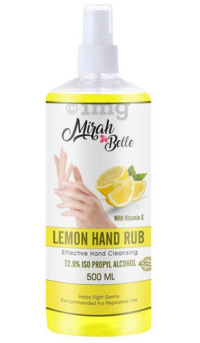 Mirah Belle Hand Rub Spray Sanitizer (500ml Each) Lemon with Vitamin E