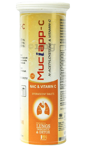 Muciapp -C N-Acetylcysteine & Vitamin-C Effervescent Tablet
