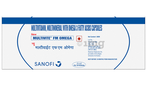 Multivite FM Omega Multimineral & Multivitamin Supplement Capsule