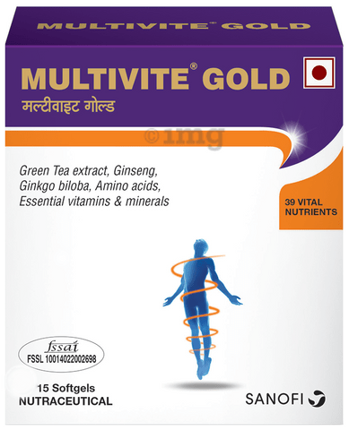 Multivite Gold Daily Health Supplement Softgels