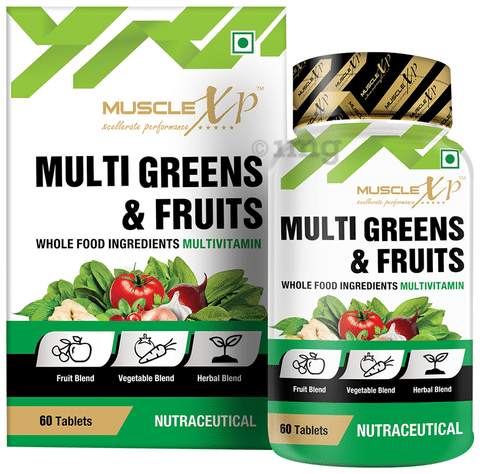 MuscleXP Multi Greens & Fruits Multivitamin Tablet