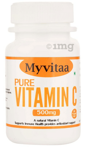 Myvitaa Pure Vitamin C 500mg Veggie Caps